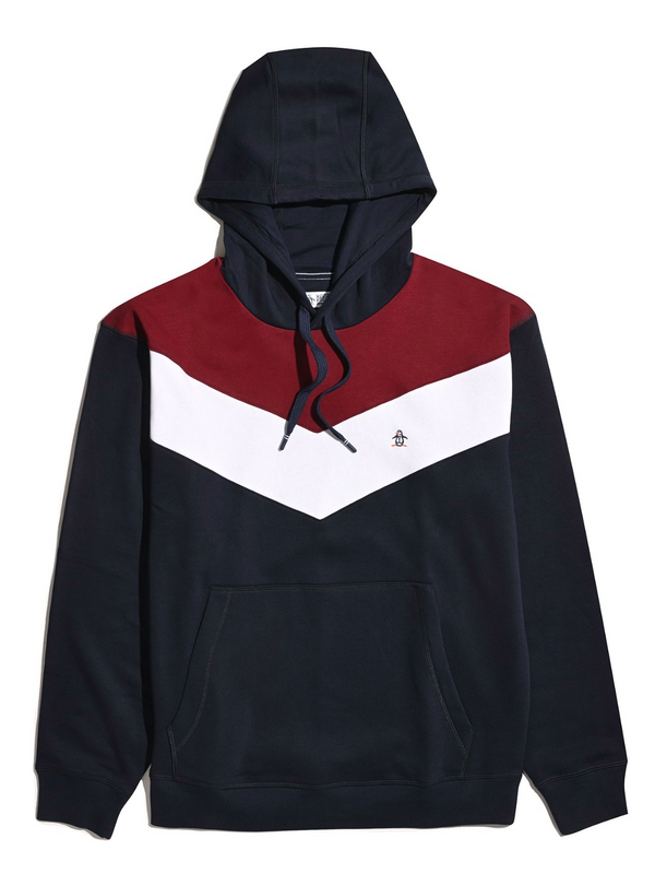 ORIGINAL PENGUIN navy striped HOODIE