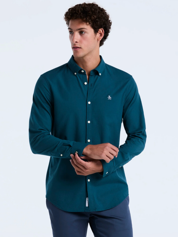 ORIGINAL PENGUIN TEAL OXFORD SHIRT