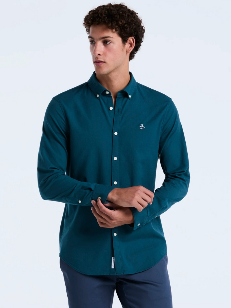 ORIGINAL PENGUIN TEAL OXFORD SHIRT
