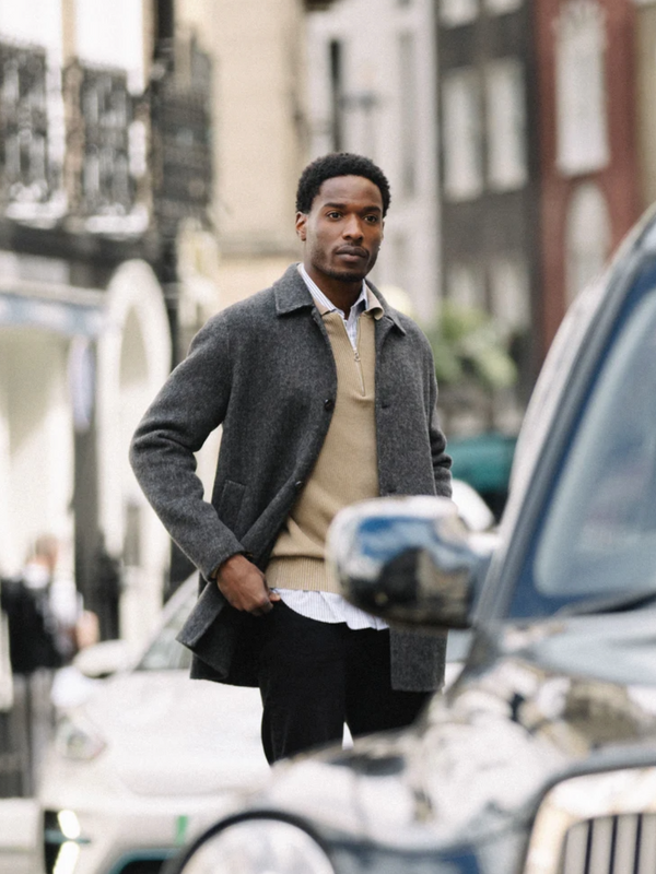 Mos Mosh Herringbone Coat