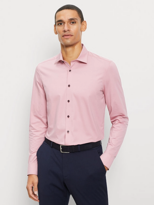 Olymp 24/Seven Mauve Body Fit Shirt