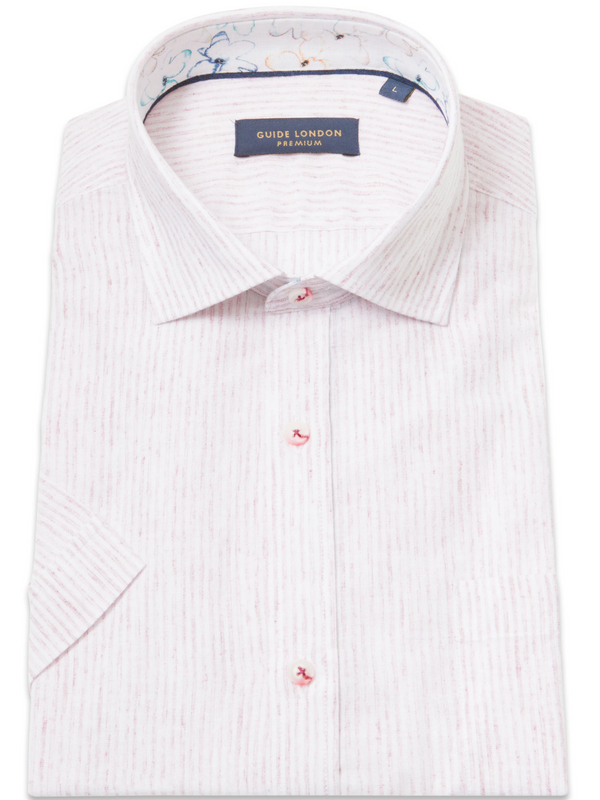 Guide london BURGUNDY SHORT SLEEVE Shirt