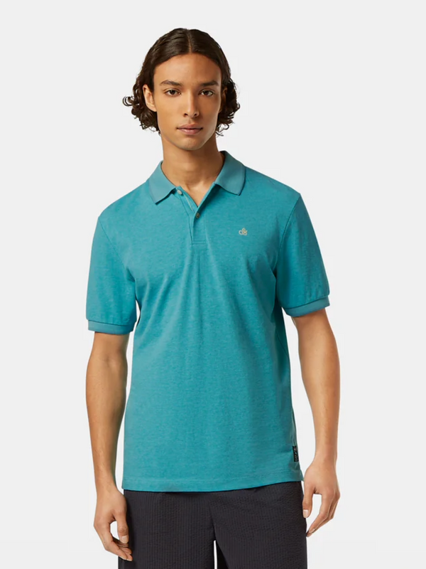 SCOTCH & SODA  SEA BLUE MELANGE POLO