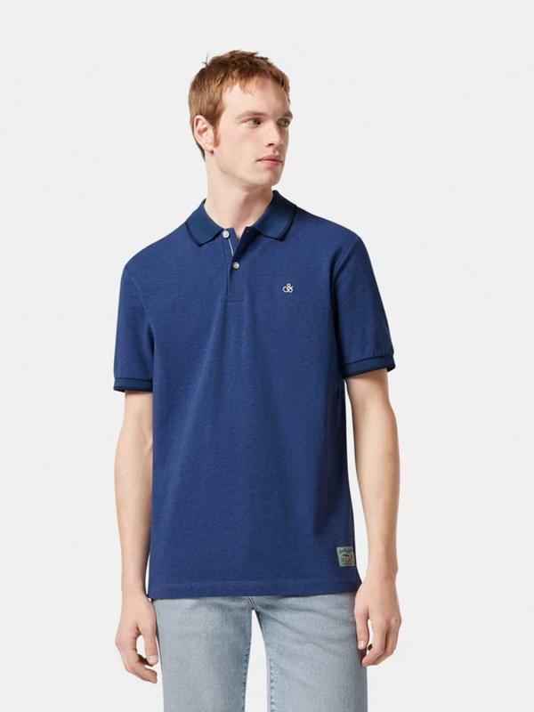 SCOTCH & SODA ATLANTIC BLUE MELANGE POLO