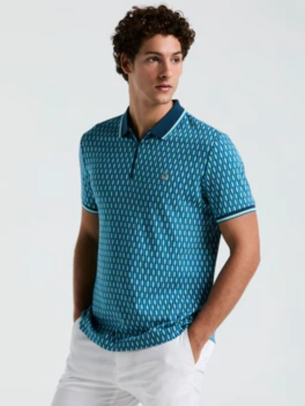 ORIGINAL PENGUIN MOSAIC BLUE POLO