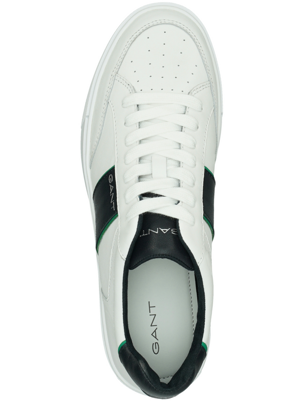 GANT White/MARINE Leather Sneaker