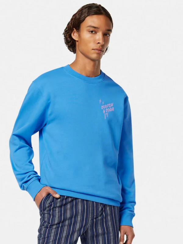 SCOTCH & SODA AQUA BLUE SWEATSHIRT