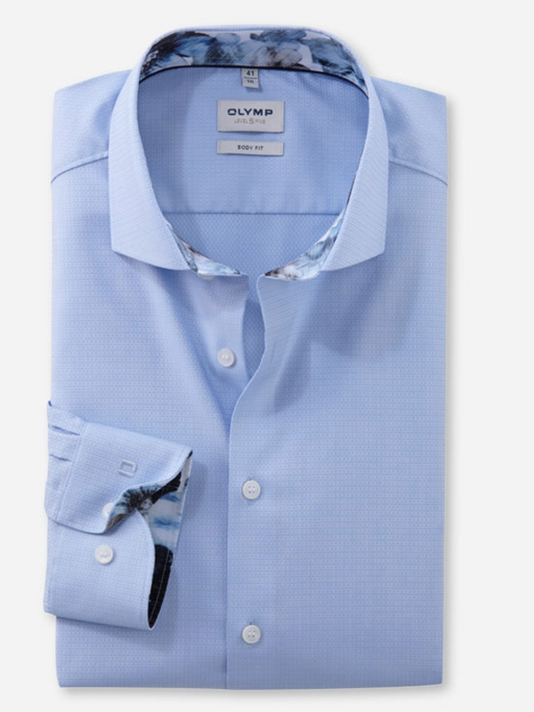 OLYMP Blue Level 5 Body Fit Shirt