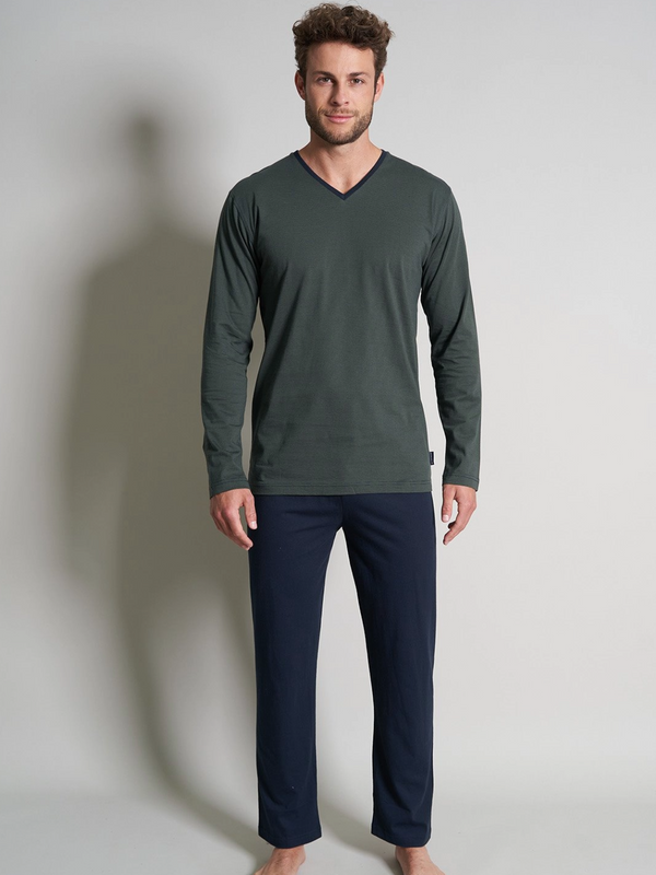 Tom Tailor  Navy & Green Stripe Lounge Wear