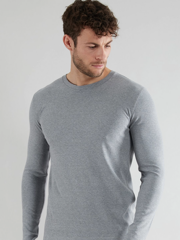 GÖTZBURG GREY LONG SLEEVE THERMAL VEST