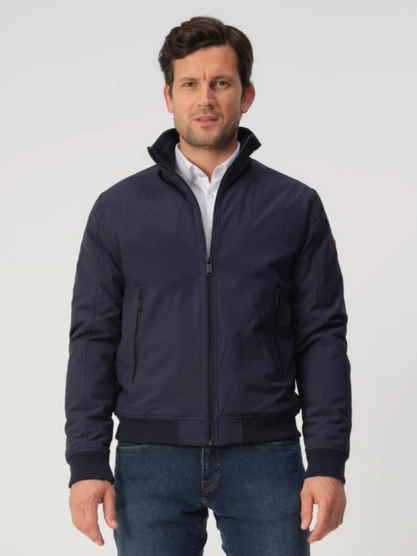 CAMPBELL Navy PADDED JACKET