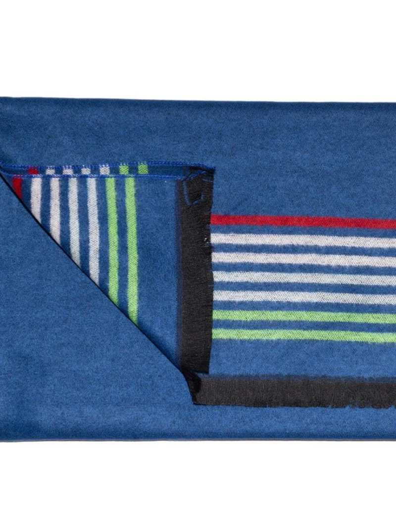 Swole Panda Navy Fine Stripe Scarf