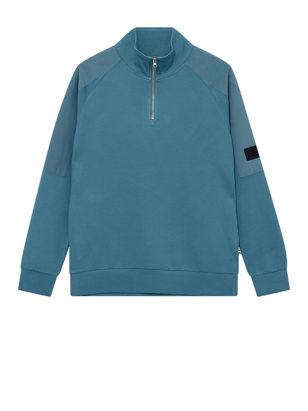 Mos Mosh PACIFIC BLUE casual 1/4 Zip