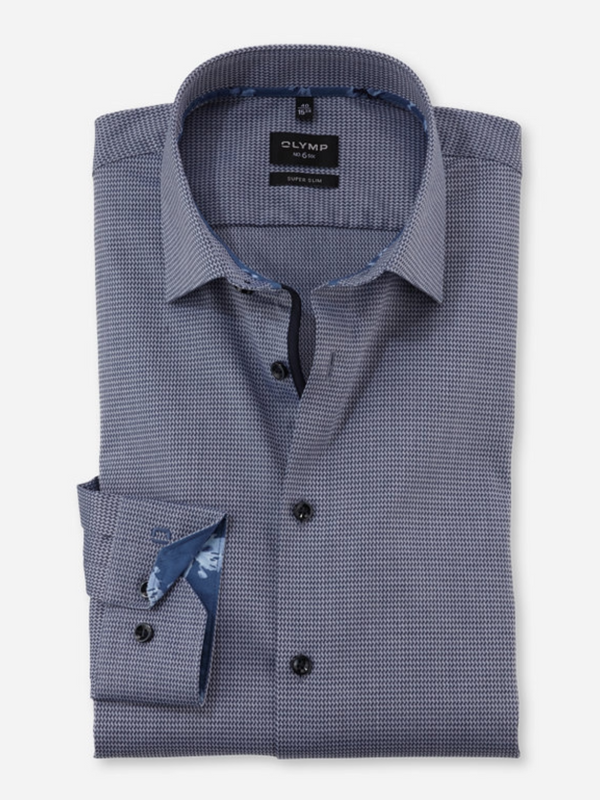 Olymp Navy Super Slim Shirt