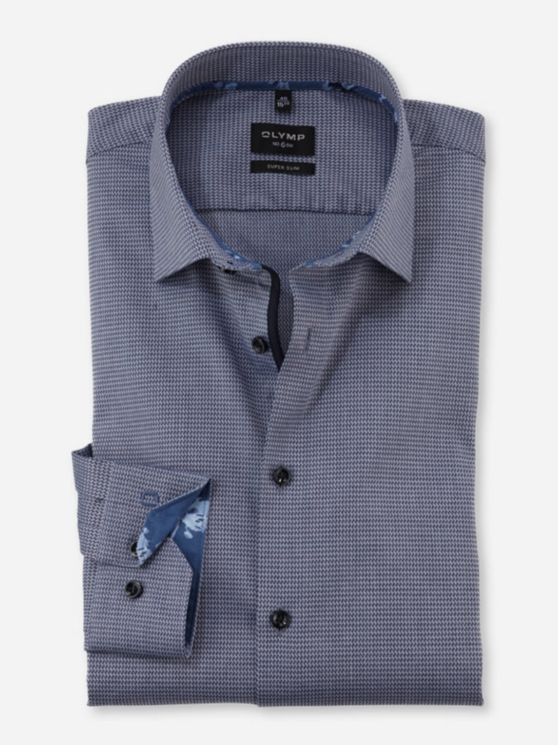 Olymp Navy Super Slim Shirt