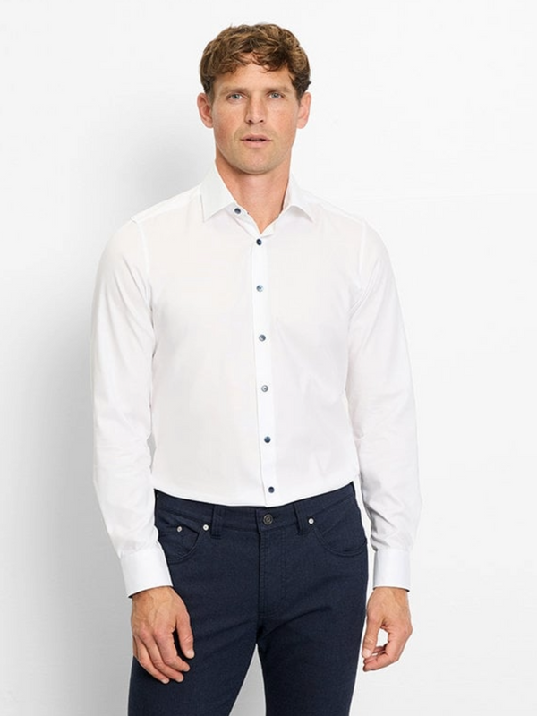 OLYMP White Level 5 Body Fit Shirt