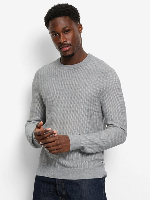 OLYMP SILVER GREY CREWNECK