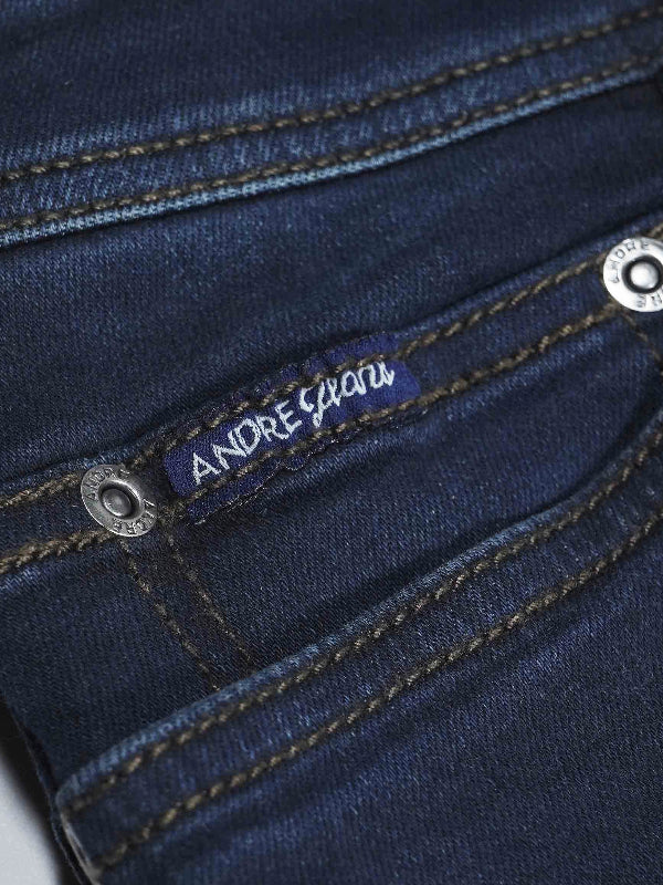 André Sanchez BLUE/BLACK Worn Jeans