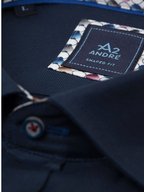 A2 BY André Navy Long Sleeve Shirt