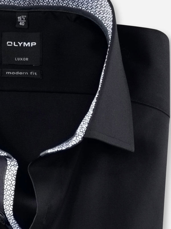 Olymp Black Modern Fit Shirt