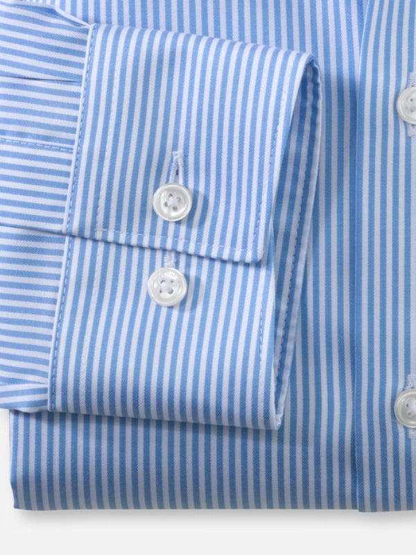 Olymp Blue Stripe Modern Fit Shirt