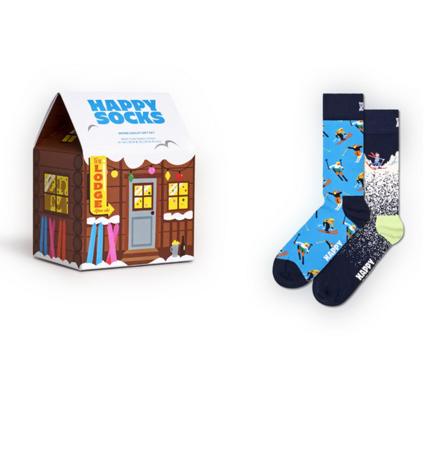 HAPPY SOCKS 2 PACK CHALET SOCKS