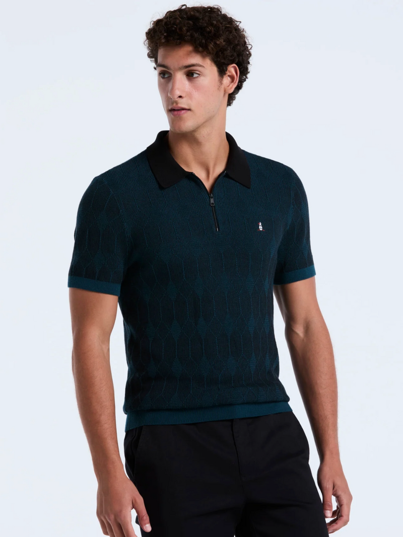 ORIGINAL PENGUIN REFLECTING POND 1/4 ZIP SWEATER POLO