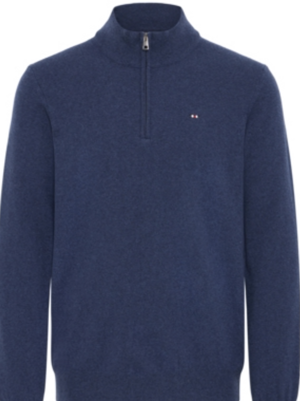 FQ1924 DARK DENIM  1/4 ZIP