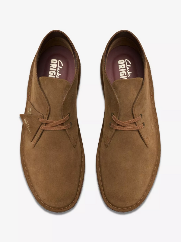 Clarks dark tan SUEDE DESERT BOOT