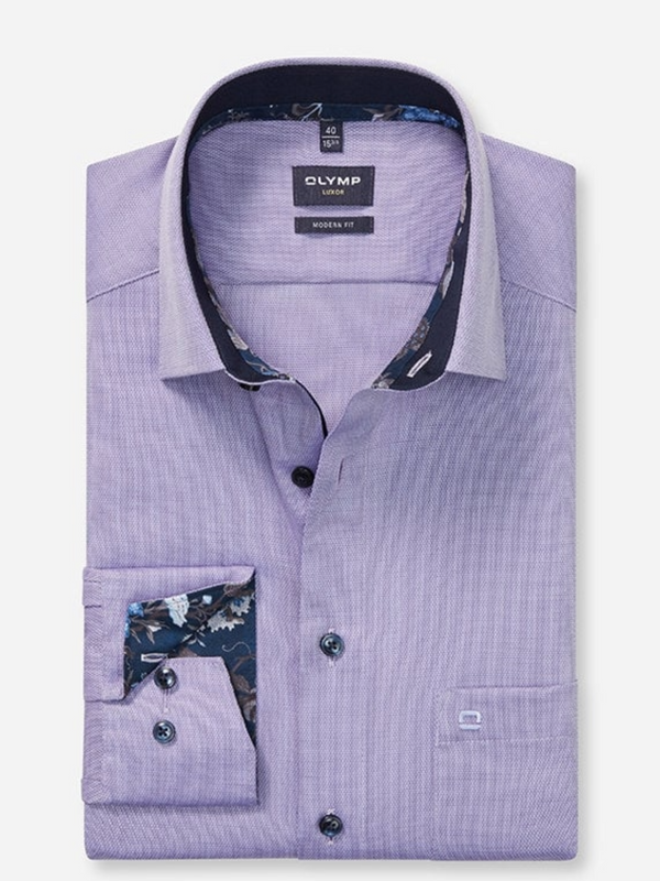 OLYMP LILAC Level 5 Body Fit Shirt