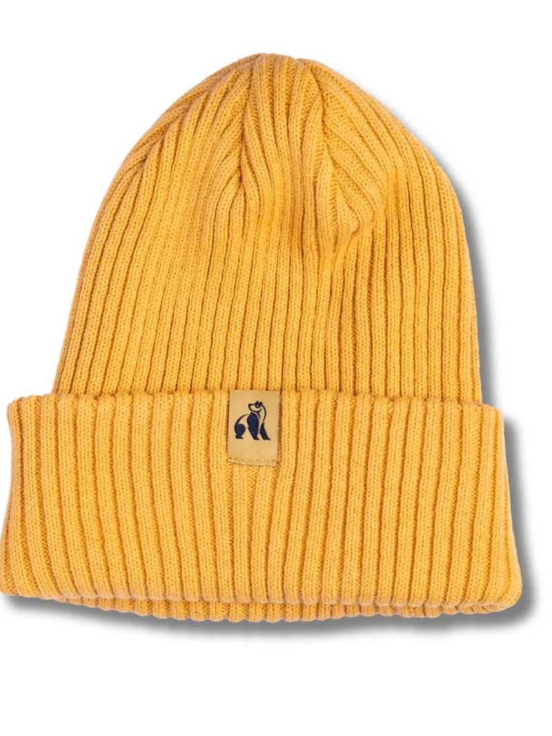 Swole Panda Organic Beanie Mustard