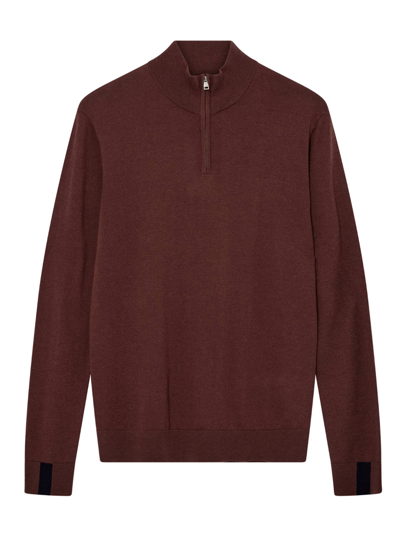 Mos Mosh BITTER CHOCOLATE 1/4 Zip