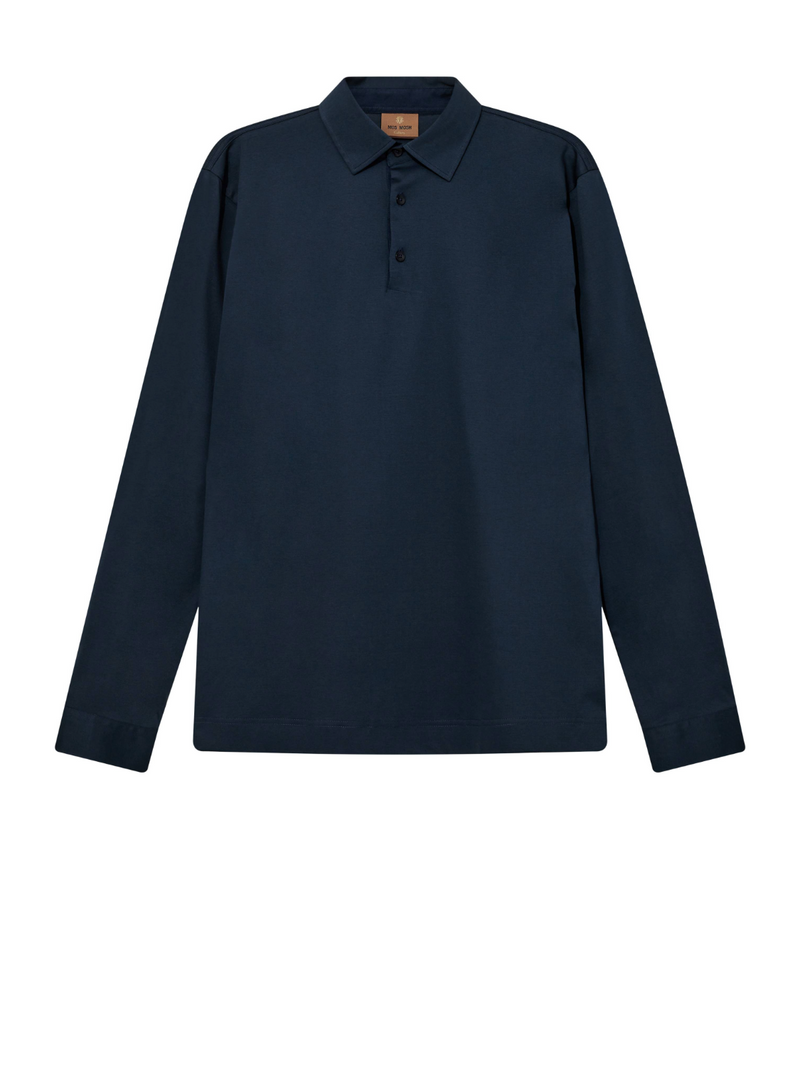MOS MOSH NAVY LONG SLEEVE POLO