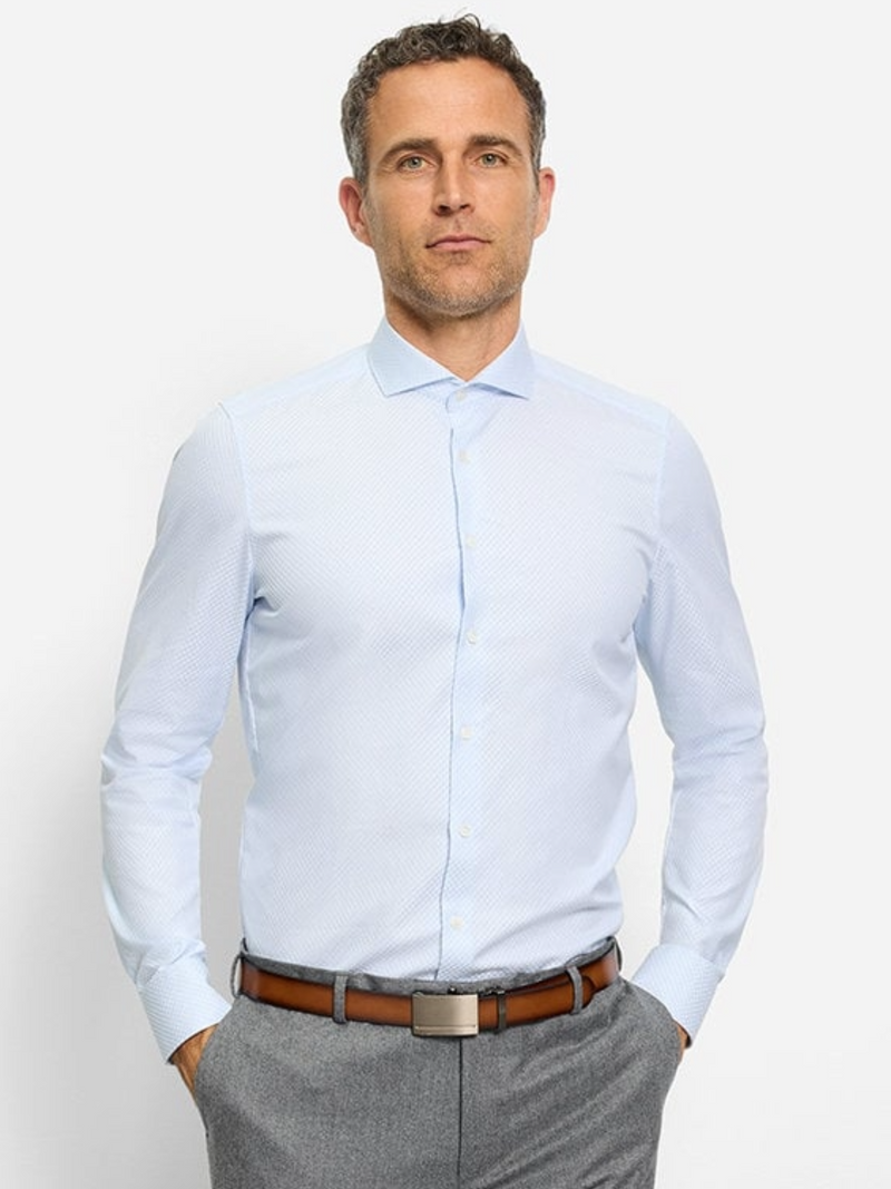 OLYMP Blue Level 5 BODY Fit Shirt