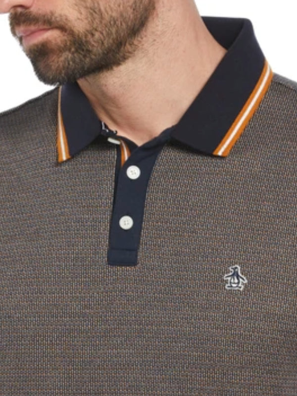 ORIGINAL PENGUIN DARK SAPPHIRE JACQUARD POLO