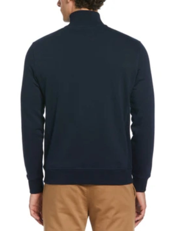 ORIGINAL PENGUIN DARK NAVY 1/4 ZIP FLEECE