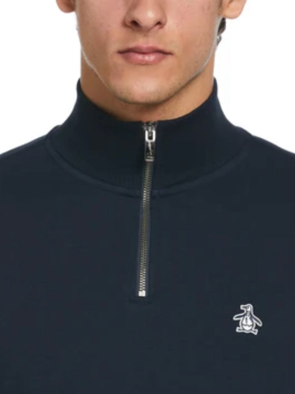 ORIGINAL PENGUIN DARK NAVY 1/4 ZIP FLEECE