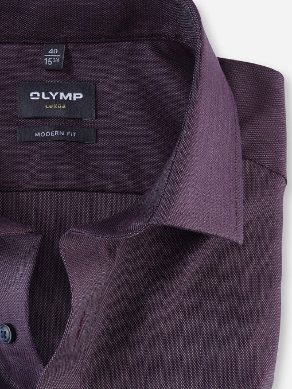 OLYMP PLUM Modern Fit Print Shirt