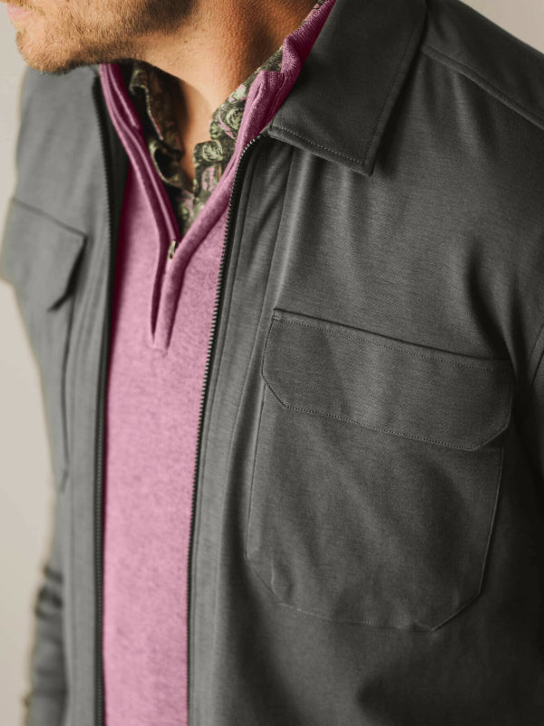 STATE OF ART DARK GREEN OVERSHIRT