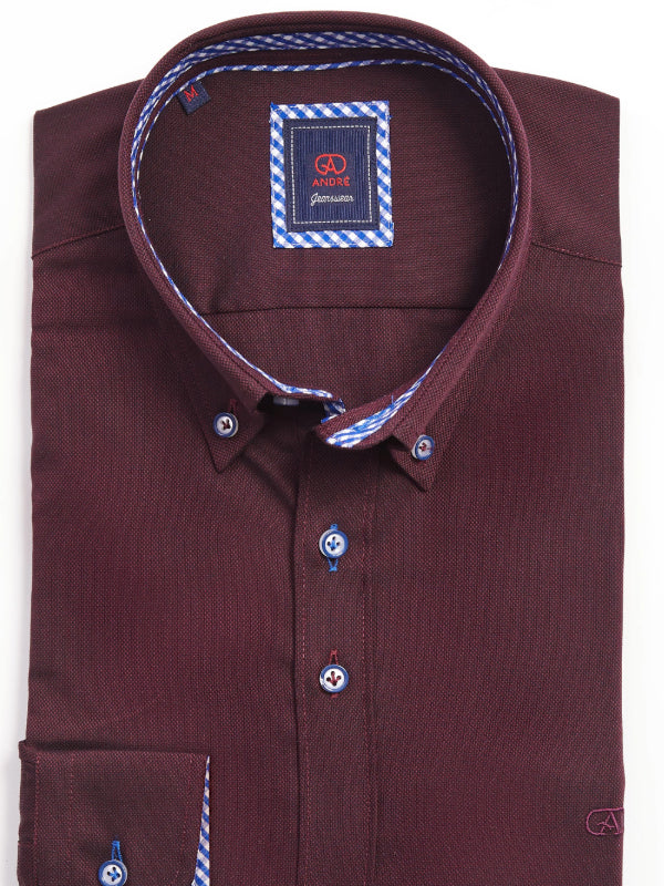 ANDRé JEANSWEAR BURGUNDY SHIRT