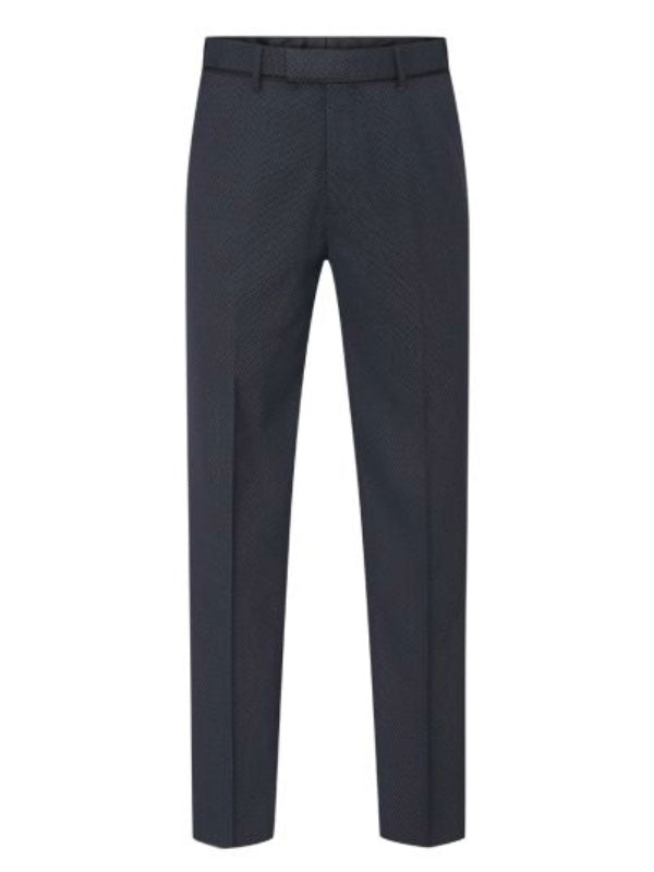 Skopes Navy Geometric Tuxedo Trousers