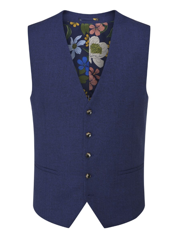 SKOPES Navy Blue marl WAISTCOAT