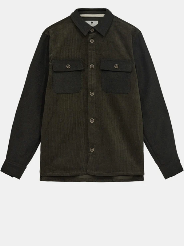 Anerkjendt OLIVE MIX OVERSHIRT