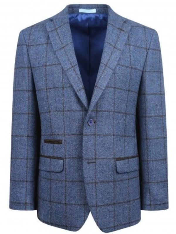 Torre DaRK BLUE Check Tweed BlazeR