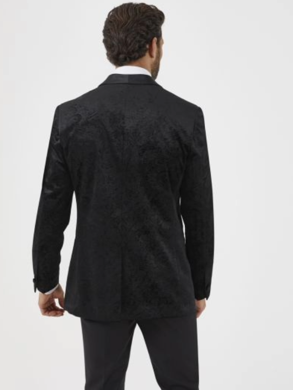 Skopes BLACK PAISLEY Tuxedo JACKET