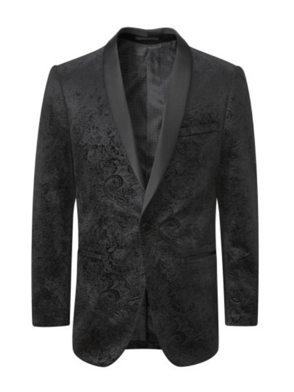 Skopes BLACK PAISLEY Tuxedo JACKET