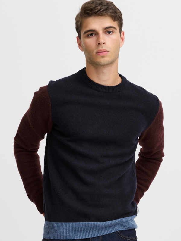 Casual Friday dark Navy Multi Crewneck