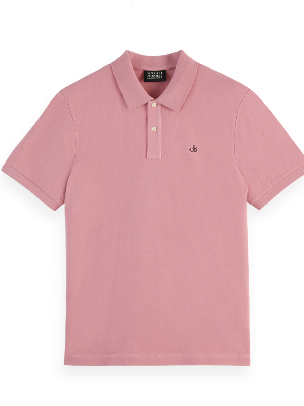 SCOTCH & SODA CADILLAC PINK PIQUE POLO