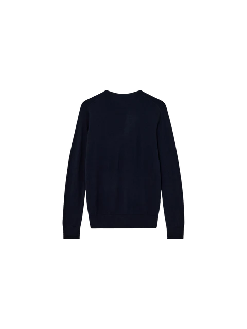 MOS MOSH NAVY SOFT KNIT CREWNECK