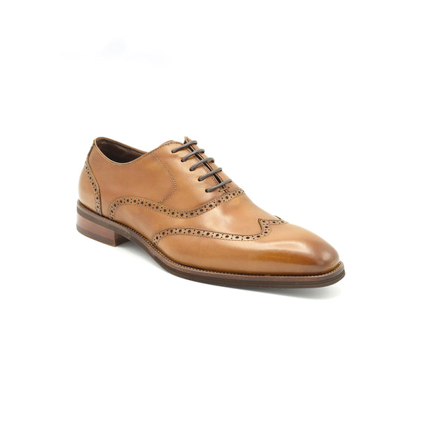 Paolo Vandini Tan Leather Shoes